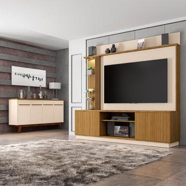 Imagem de Home Atlanta Tv 65" com Led Buffet Opala Cinamomo Off White