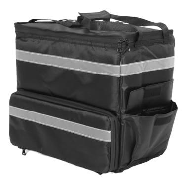 Imagem de Bolsa de Entrega de Alimentos Isolada, Mochila Expansível para Entrega de Alimentos, Bolsa de Pizza Ideal, Alças Duplas Ergonômicas, Fáceis de Limpar e Grandes Sacos de Viagem