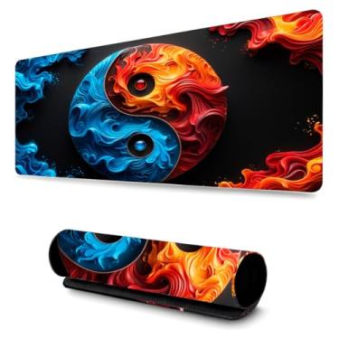 Imagem de Mouse Pad Gamer Profissional Antiderrapante Confortável Escritório e Games 90x40 - Yin Yang
