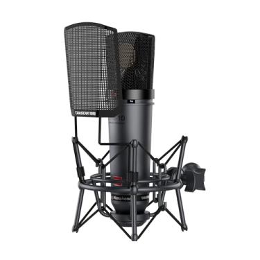 Imagem de TAKSTAR Microfone condensador XLR para instrumento vocal, SM-10 34 mm microfone de gravação cardioide grande diafragma com suporte de choque, ideal para estúdio, podcasting, transmissão ao vivo,