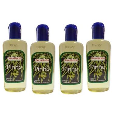 Imagem de 4 Essência Óleo Puro Forte Eucalipto Citronela Pinho 140ml Desinfetant