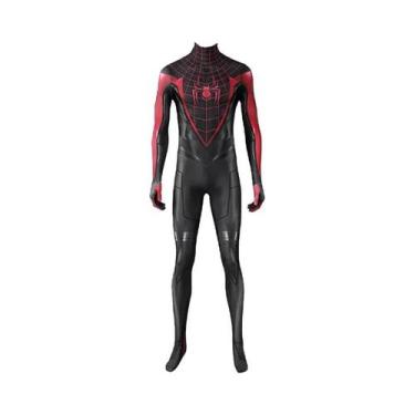 Imagem de Miles Morales Spider Man 2 Cosplay Macacão Para Crianças Adultos Hallo