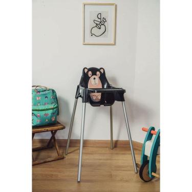 Imagem de Cadeira Infantil Tramontina Para Refeição Teddy Alta Em Polipropileno Preto