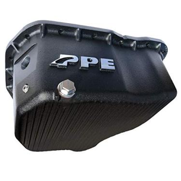 Imagem de Cárter de óleo profundo de alumínio PPE de alta capacidade (preto) 114052020 compatível com Chevy/GMC 6.6L Duramax Diesel 2001-2010
