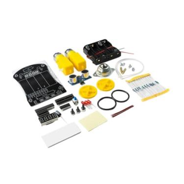 Imagem de Kokiya Kits de Robôs Inteligentes Programação Robô de Impulso Educacional Módulo Ultrassônico Leve Placa R3 para Aprendizagem Eletrônica Lógica, Roda Olho de Boi