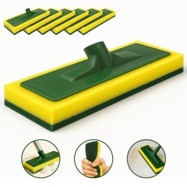Imagem de Kit 6 Esfregão Limpa Azulejo Piso Abrasivo Limpeza Pesada - LILILAR