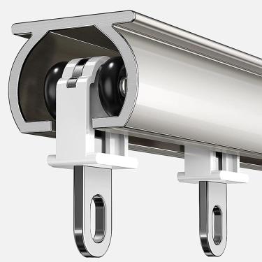 Imagem de Trilhos E Acessórios De Cortina De Alumínio Para Cortinas Pesadas, Haste De Cortina De Separação De Sala Muda Trilho Reto Cortável, Ceiling Mount, 4m/13ft