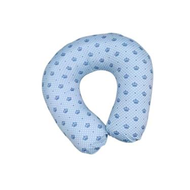 Imagem de Almofada de Amamentação Bebê Luma Baby: Conforto e Suporte Elegante para Amamentar com Estilo, Coroa Azul