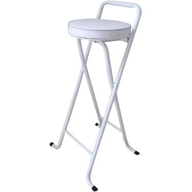 Imagem de Banco De Bar Dobrável Cadeira De Bar Simples Cadeira Alta Cadeira Dobrável Cadeira De Jantar Poltrona Portátil Cadeira Adulta Grossa Casa - Altura Do Assento 65/75 Cm, B-2pcs, 45 * 36 * 75cm