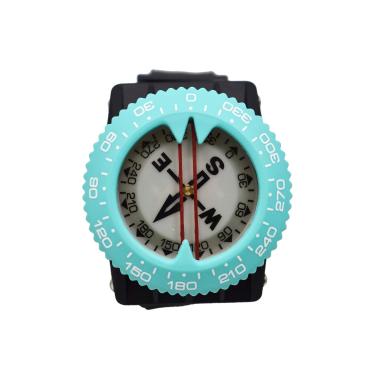 Imagem de Bússola de pulso Scuba Choice Mergulho Deluxe, azul-petróleo Tiffany