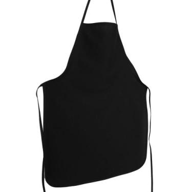 Imagem de Avental de cozinha liso oxford preto - Recanto da Costura