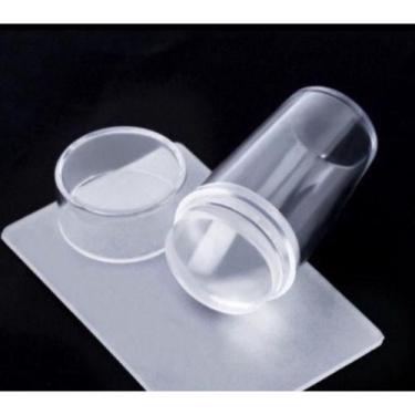 Imagem de Carimbo C/ Placa De Unha Transparente De Silicone - oem