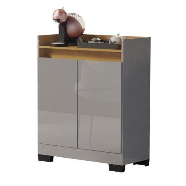 Imagem de Aparador Buffet Balcão Real 2 Portas escritório cozinha cantinho do ca