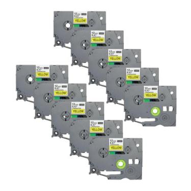 Imagem de Kit 10 Fita Compatível Brother Tz Tze 631 Amarela 12mm - X-Full