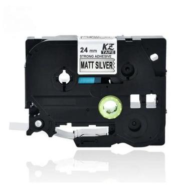 Imagem de Fita Compatível Brother Tze-SM951 Prata Matte 24mm - Genérica