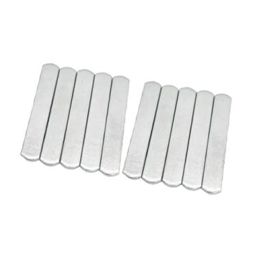 Imagem de Vaveren 10 peças de coletes com pesos, placas de aço, suprimentos para treinamento de força, placas de peso compactas para carregar protetores de pernas,