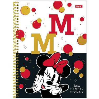 Imagem de Caderno Espiral Capa Dura Universitário 1 Matéria Disney Minnie Mouse 80 Folhas Foroni Estampa 3
