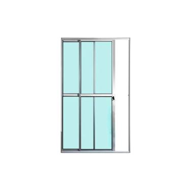Imagem de Porta Balcão 2 Folhas Vidro 210x180 Brilhante Linha 25