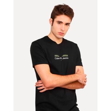 Imagem de Camiseta Calvin Klein Jeans Masculina Is This Comfort Preta-Masculino