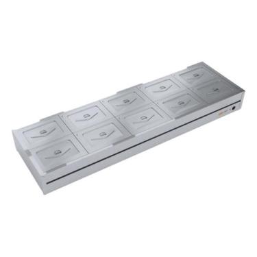 Imagem de Buffet de Mesa Térmico Banho-Maria Self-Service 10 Cubas Ibet, 110V