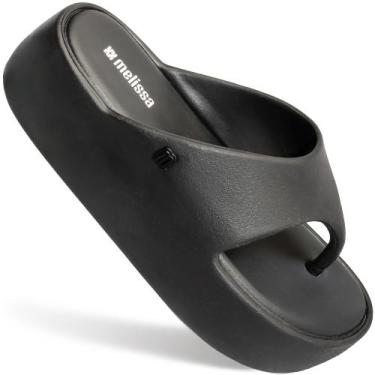 Imagem de Melissa Free Platform Thong Chinelo Original Casual 36088, Preto, 36