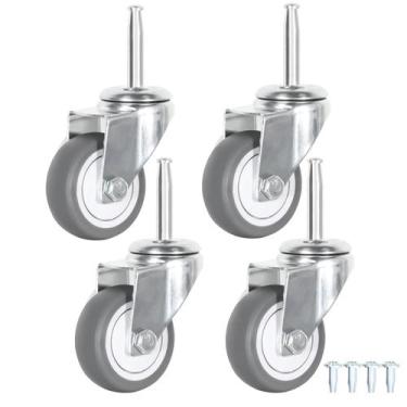 Imagem de Stem Caster Wheels YEWEKE, conjunto de 4 de reposição TPR de 2,0 poleg