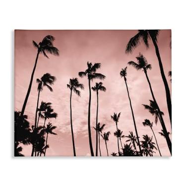 Imagem de Stupell Industries Evenings Edge Pink Palms Canvas Wall Art Design por Natalie Carpentieri, 40 x 50 cm