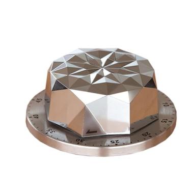 Imagem de Timer mecânico magnético 60 minutos aço inoxidável ABS ABS 72dB Timer de cozinha de alarme para cozinha em casa Escritório de sala de aula