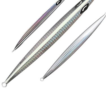 Imagem de ZZTWER Isca artificial, isca de robalo para fundição em costa, isca de pesca de metal lenta, 1 peça, 150 g, 200 g, 250 g, 300 g, 400 g