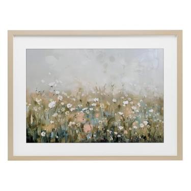 Imagem de Stupell Industries Impressão emoldurada Pastel Meadow Wildflowers Birch Under Glass por Elara Yasna, 43 x 58 cm
