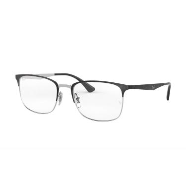 Imagem de Armação para Óculos Ray-Ban 0RX6421 2997 Tam 54 / Preto/Prata