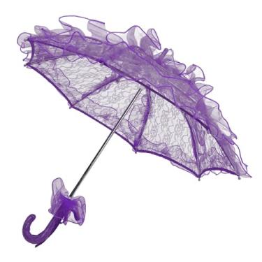 Imagem de Guarda-sol de Renda, Guarda-chuva de Noiva de Casamento Vintage, Guarda-chuva de Renda para Festa de chá, Pequeno Guarda-chuva de Artesanato, de Noiva