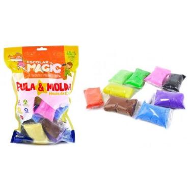 Imagem de Kit 15 Cores Massinha Pula e Molda Massa de EVA 150g - KOPECK