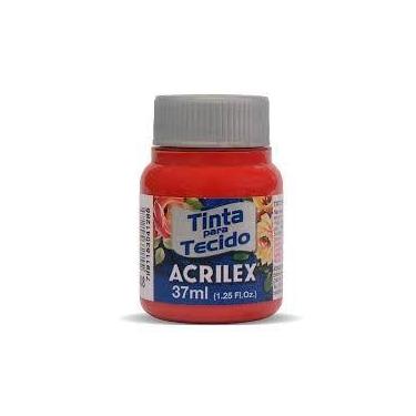 Imagem de Tinta de tecido Acrilex vermelho escarlate 508 37ml