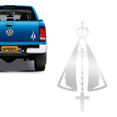 Imagem de Adesivo Nossa Senhora Aparecida Terço Cromado Universal - SPORTINOX, G