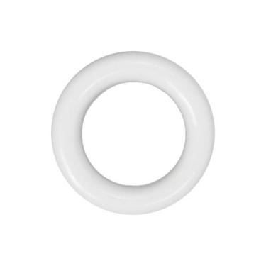 Imagem de Argola 35mm Branca Plástico Para Artesanato 10 Unidades - Russo Art