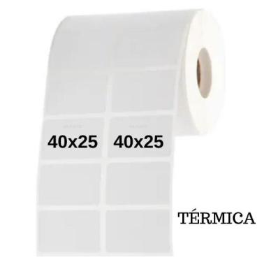 Imagem de Etiquetas 40x25 Térmicas 2 Colunas 3 rolos 6000 un - Milponto