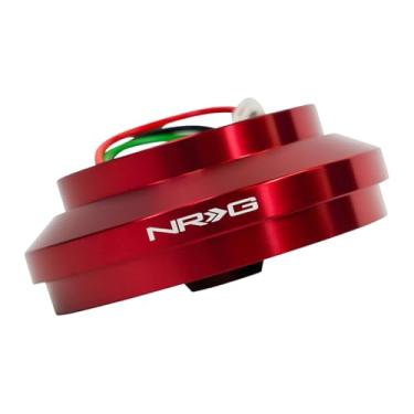 Imagem de NRG Innovations Cubo curto para volante estilo corrida, eixo de direção de alumínio bloqueável, unidade adaptadora de liberação rápida com padrão de parafuso de 6 x 70 mm, compatível com Ford 83-92
