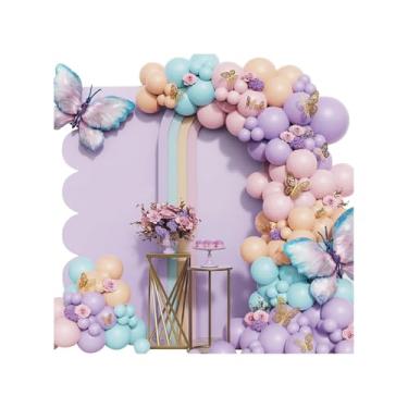 Imagem de Kit Festa Balões Kit De Festa Balões De Látex Para Decoração Arco Bexigas Painel Feliz Aniversário (148PCS)