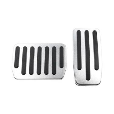 Imagem de 2023 Tesla Model 3 Y Metal Pedal Pads Capas Auto Acelerador Freio Rest