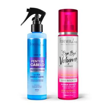 Imagem de Kit Penteia Cabelo Spray e Bye Bye Volume 200ml Forever Liss - Forever
