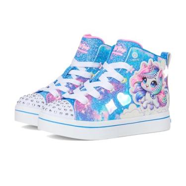 Imagem de Skechers Tênis feminino TWI-Lites 2.0 314378l (criança pequena), Azul/Multi, 12 Little Kid
