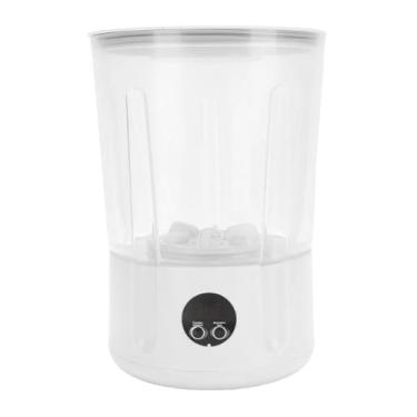 Imagem de Fockety Máquina de Lavar Roupas Portátil, 9,1 x 6,3 pol., Silenciosa, Recarregável, Sem Fio, Lavadora de Roupas Íntimas, Limpeza Profunda, 773 ml, Compacta para Viagem, Roupas Sutiãs (Branco)