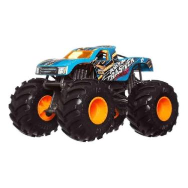 Imagem de Mattel Hot Wheels Monster Trucks Podium Crasher, Blue [1:24 Scale die cast] Oversized