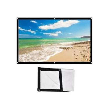 Imagem de Pano de fundo de tela de projeção: 120 polegadas, 265x150cm, poliéster