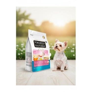 Imagem de Ração Fórmula Natural Life Seca Cães Adultos Mini Pequeno Porte de Raç