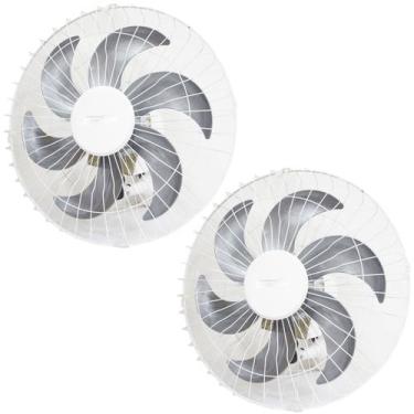 Imagem de Kit 2 Ventiladores Parede 50cm 200W Industrial Turbo Turbão 6 Pás Bivo