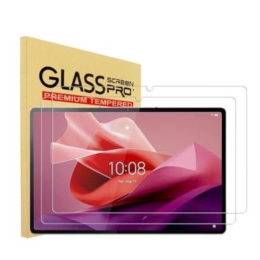 Imagem de YINOVEEN Pacote com 2 protetores de tela de vidro temperado para tablet Lenovo P12 versão 2023 (32,3 cm), 9H, protetor de tela de vidro temperado