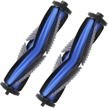 Imagem de Yumixily Pacote com 2 escovas de rolo de substituição compatíveis com aspirador de pó Ecovacs X9 Pro Omni/Deebot X9 Pro, escova de borracha multisuperfície