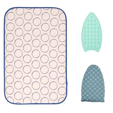 Imagem de Tapete de passar a ferro portátil para tampo de mesa, almofada de passar para pendurar resistente ao calor, dobrável sobre a porta, cobertor de engomar, almofada de vaporizador de viagem, adequado